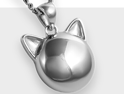 Djurformade asksmycken silver