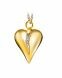 Guld 14 krt hjärta med briljant 0.04 crt