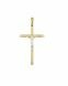 Minnessmycke 'Kors med Kristus' av 14 karat bicolor guld