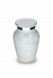 Modern liten urna 'Elegance' i vit-grå naturstenslook