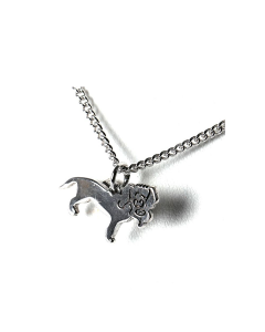 Silver (925) ask smycke hund