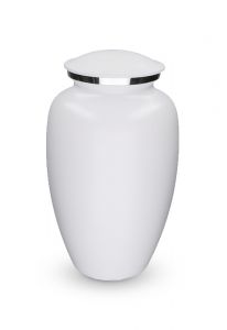 Aluminium modern urna 'Elegance' matt vit