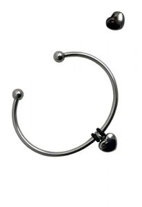 Armband med askutrymme med hjärta