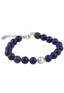 Lapis lazuli armband med askhållare i silver
