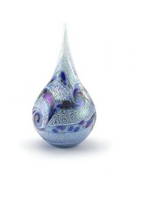 Mini kristallglasurna 'Sea blue' droppe