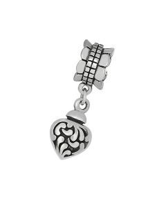 Askberlock hjärta silver