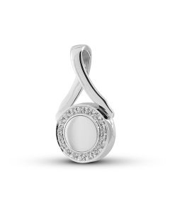 Askhänge med zirkonstenar i 925 Sterling silver