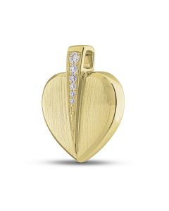 Ask smycke 'Hjärta' guld med diamant