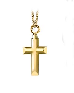 Ask smycke 14 krt guldkors