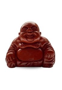 Ädel minnesten miniurna jaspis röd Buddha