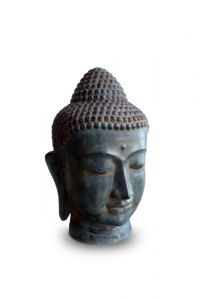 Buddha huvud brons miniurna