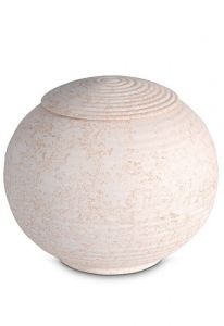 Porslinsurna 'Sfera' - Korallrosa relief