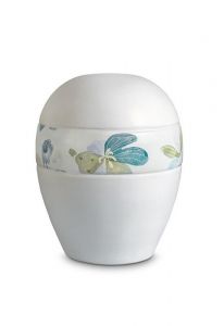 Miniurna i porslin 'Planet' - Band med blommor
