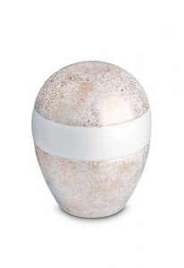 Miniurna i porslin 'Planet' - Pure Gold Stardust
