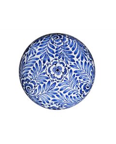 Miniurna 'Rustic Flowers' | Delftsblå keramik