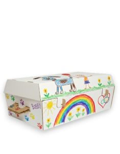 Begravningskista för små hundar