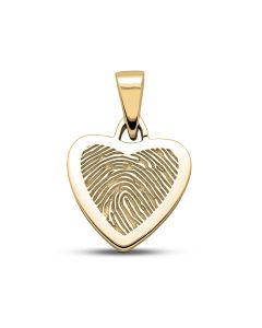 Fingeravtryck smycke 'Hjärta' Ø 1.6 cm