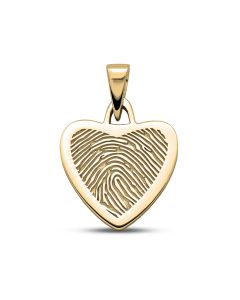 Fingeravtryck smycke 'Hjärta' Ø 1.9 cm