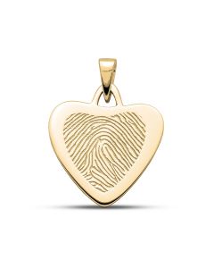 Fingeravtryck smycke 'Hjärta' Ø 2.3 cm
