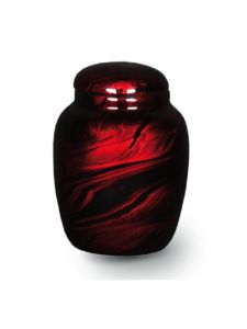 Glasfiberurna 'Bländning' röd