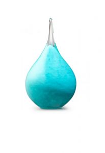 Mini kristallglasurna 'Memorie' droppe turquoise opaque