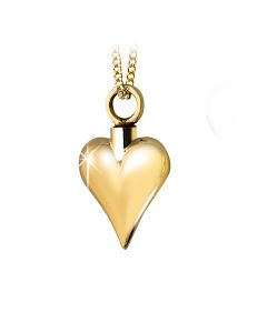 Ask smycke 14 krt guld hjärta