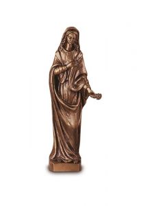 Bronsfärgad Maria skulptur