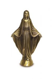 Bronsfärgad Maria skulptur