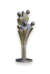 Gravstaty "Danspar" av brons
