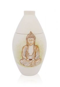 Handmålad urna 'Buddha'