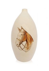 Handmålad urna 'Häst'