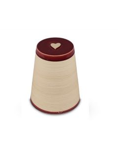 Mini keramikurna 'Koniko' med hjärta