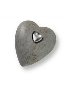 Miniurna 'För alltid i våra hjärtan' | grå