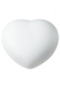 Mini keramikurna 'Hjärt' vit  i olika storlekar
