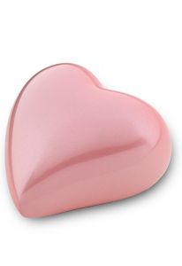 Mini mässingurna hjärta rosa