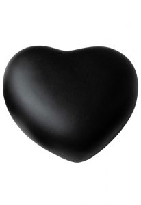 Mini keramikurna 'Hjärt' svart  i olika storlekar