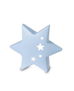 Baby urna Stjärna ljusblå
