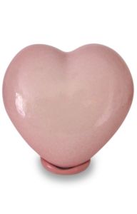 Handgjord barnurna 'Hjärta' rosa