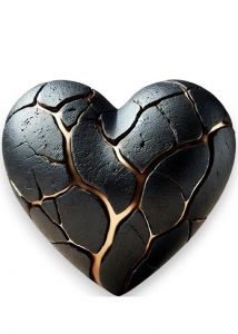 LEGEND Fractured Heart - Handgjord bronsurna