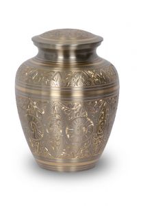 Mässingurna med silver/guld design