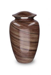 Modern urna 'Elegance' med trälook