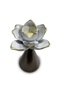 Mini sculptururna 'Lotus blomma' i brons