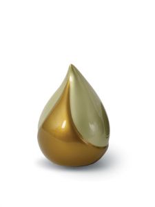 Glasfiber miniurna 'Droppe' guld