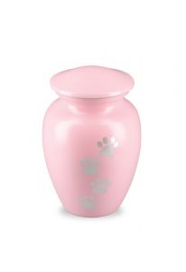 Djururna rosa med tassavtryck, olika storlekar