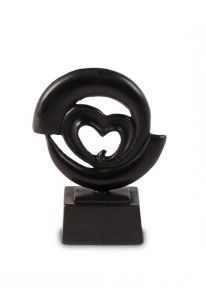 Mini sculptururna 'Brustet hjärta' i brons