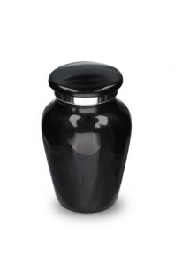 Modern miniurna 'Elegance' svart med pärlemor-utseende