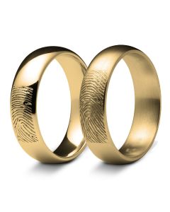 Fingeravtryck ring guld