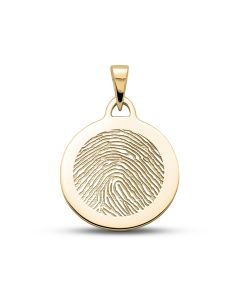 Fingeravtryck smycke 'Cirkel' Ø 2.3 cm