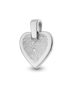 Fingeravtryck smycke 'Hjärta'
