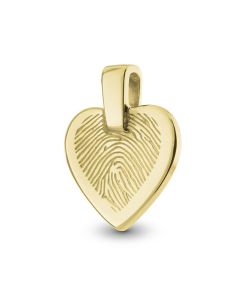 Fingeravtryck smycke 'Hjärta' Ø 1.5 cm
